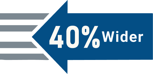 Skewマージン他社比40%広!!